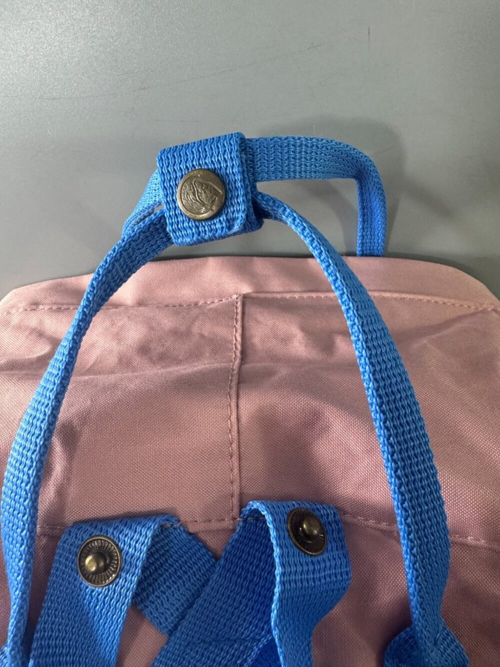 The Fjallraven Kanken Backpack in Pink Air Blue - Picture 5 of 13